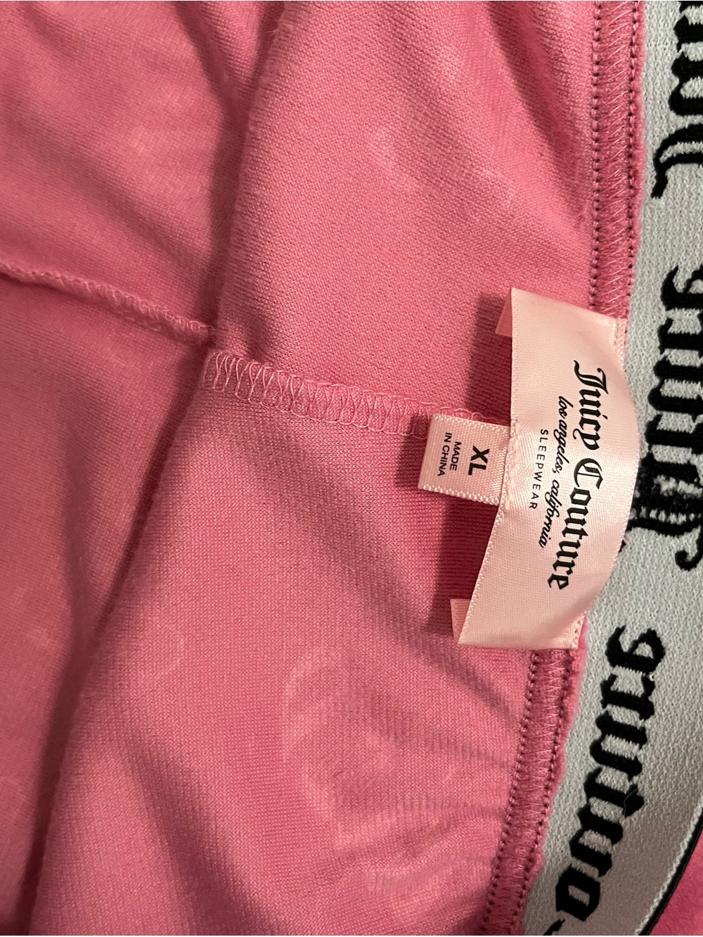 Set of 2Juicy Couture Black &Pink Athletic Lounge Shorts with Logo Waistban - Picture 7 of 8
